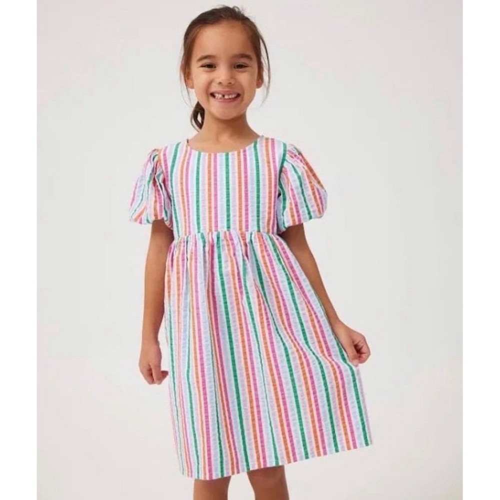Cotton On Colorful Stripped Dress Size 9-10